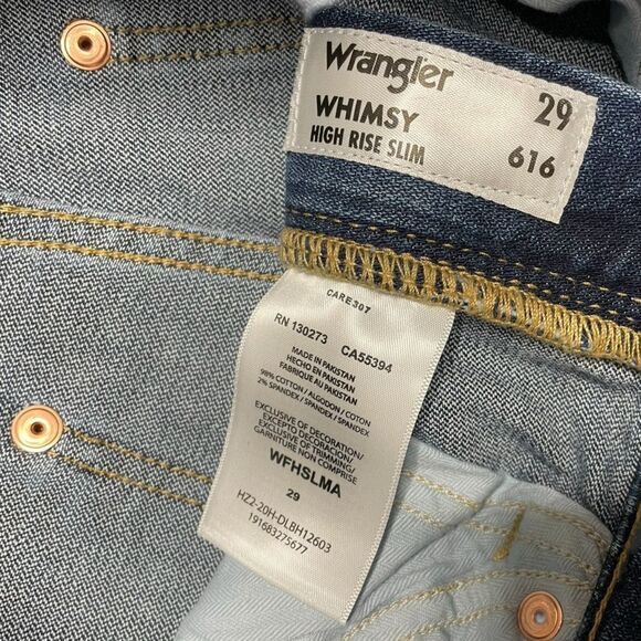 NWOT WRANGLER Whimsy High Rise Slim Jeans Size 29 - Picture 8 of 11